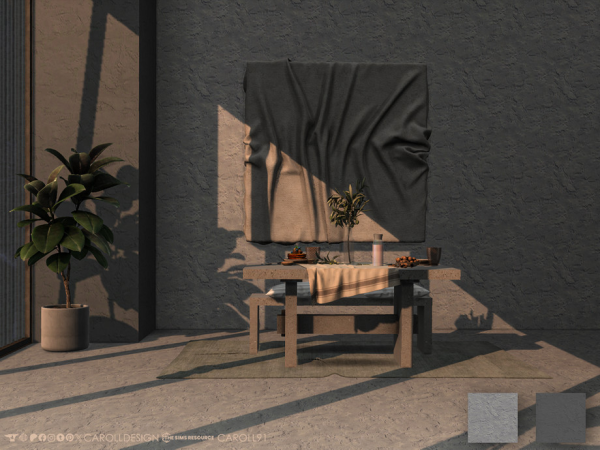 Alpha Intonacare Wall 2 - The Sims 4 Custom Content