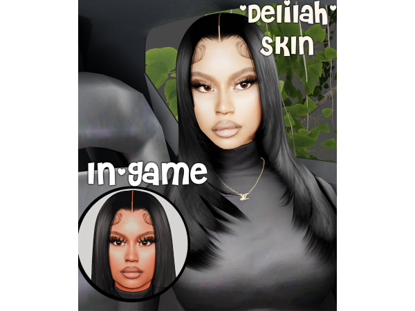 Alpha Delilah Skin by CutiePoeGirl - The Sims 4 Custom Content