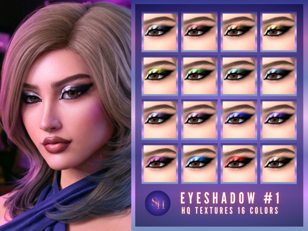 Mix Eyeshadow 1 by Sunset_Haven - The Sims 4 Custom Content