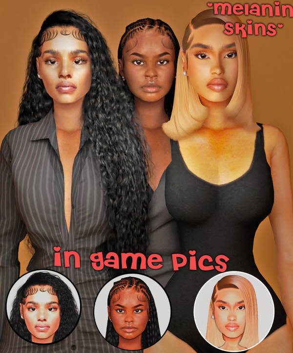 Alpha 3 New Skins by simsfinds - The Sims 4 Custom Content