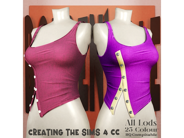 Alpha Boe_MatcaLatte Girl T Shirt - The Sims 4 Custom Content