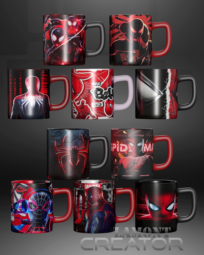 Mix Spider Man Mug by lamontcreatorr - The Sims 4 Custom Content