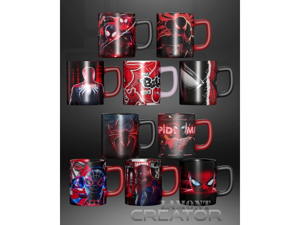 Mix Spider Man Mug - The Sims 4 Custom Content
