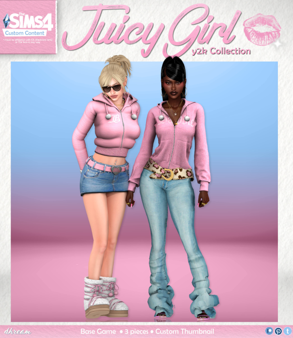Maxis Match Juicy Girl Collection by simsfinds - The Sims 4 Custom Content