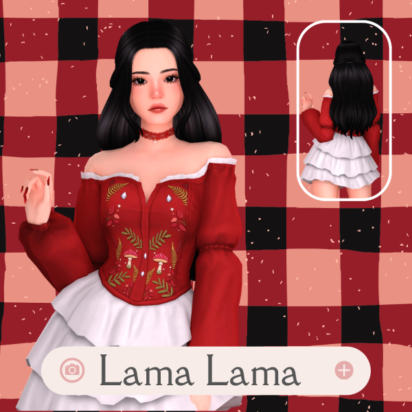 Maxis Match Hair HANA by simsfinds - The Sims 4 Custom Content