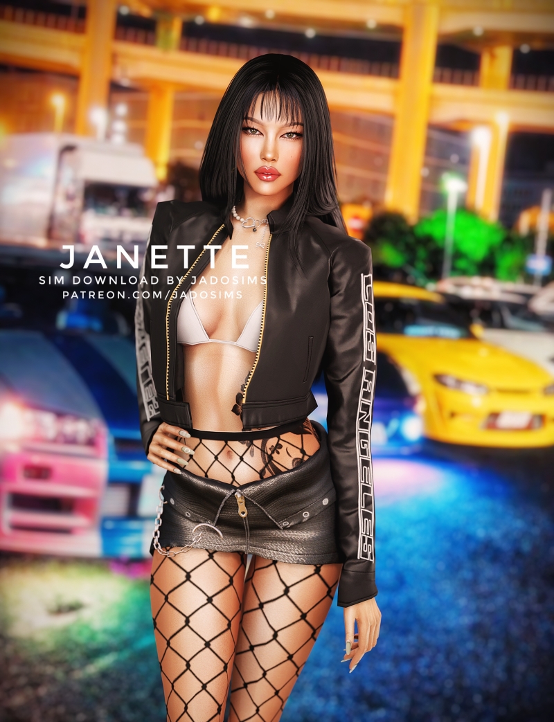 Alpha Janette (Sim Download) by shopwithflynnn - The Sims 4 Custom Content