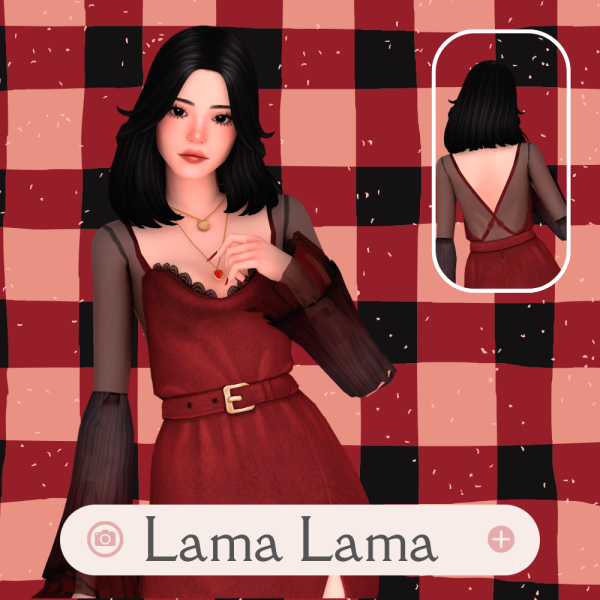 Maxis Match Hair Manuela by simsfinds - The Sims 4 Custom Content