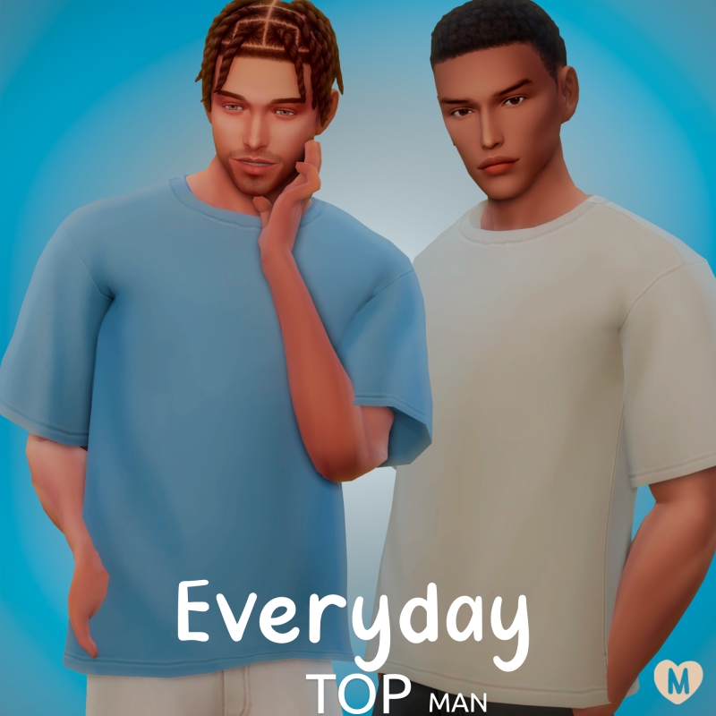 Maxis Match EVERYDAY T SHIRT by fifthscreations - The Sims 4 Custom Content