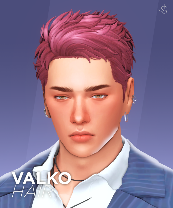 Maxis Match Valko Hair by simsfinds - The Sims 4 Custom Content