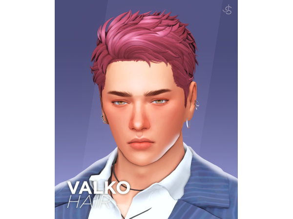 Maxis Match Valko Hair by johnnysims - The Sims 4 Custom Content