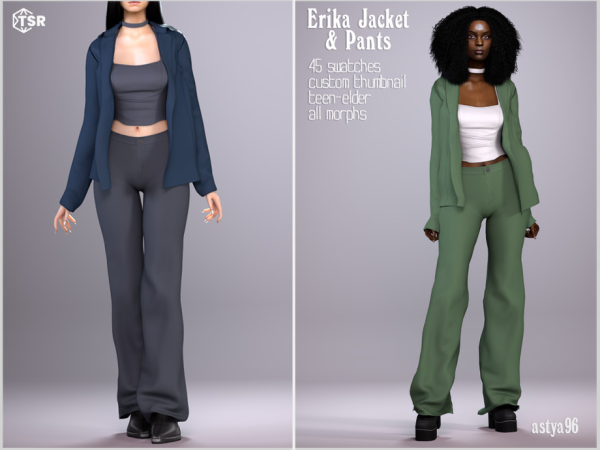 Alpha Erika Set by astya96cc - The Sims 4 Custom Content
