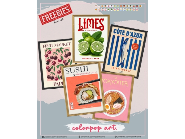 Alpha colorpop art - The Sims 4 Custom Content