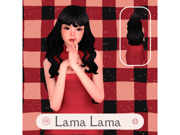 Maxis Match Hair Lyna by LamaLamaLove - The Sims 4 Custom Content