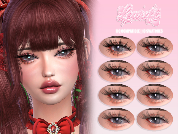 Alpha Cafe Doll 3D Eyelashes by Learxfl - The Sims 4 Custom Content