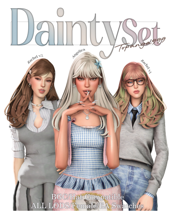 Maxis Match Dainty Set by simsfinds - The Sims 4 Custom Content