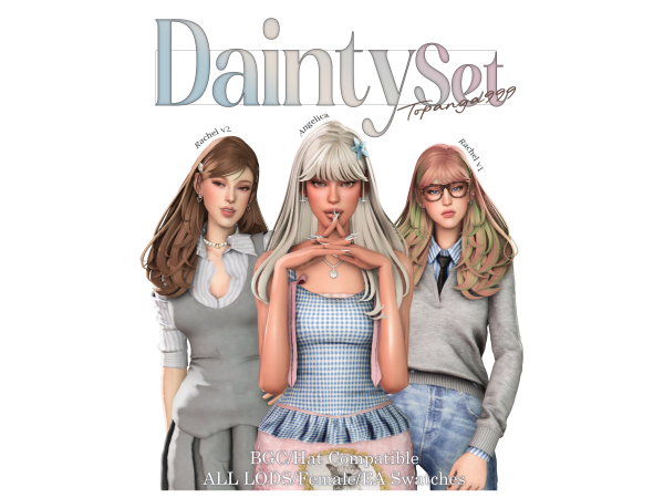 Maxis Match Dainty Set by topanga999 - The Sims 4 Custom Content