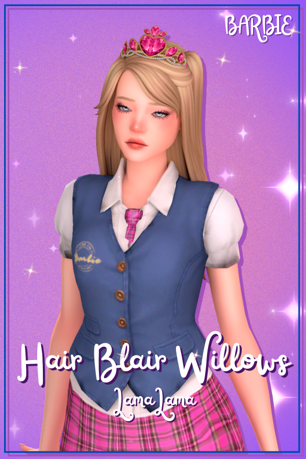 Maxis Match Hair Blair Willows Crown by simsfinds - The Sims 4 Custom Content