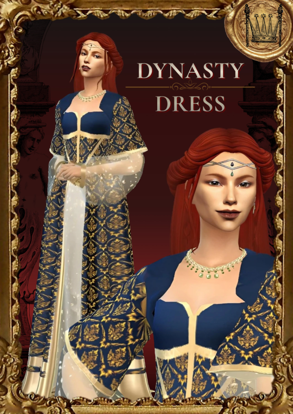 Maxis Match [Simstoricalish] Dynasty Dress by simsfinds - The Sims 4 Custom Content