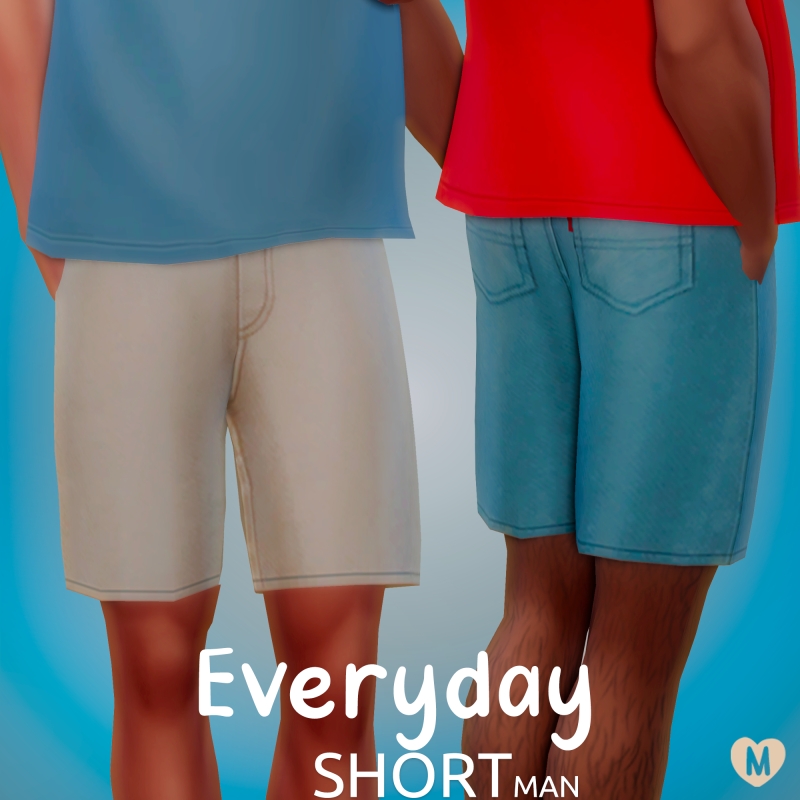 Maxis Match EVERYDAY SHORT by fifthscreations - The Sims 4 Custom Content