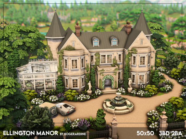 Maxis Match Ellington Manor NO by xogerardine - The Sims 4 Custom Content