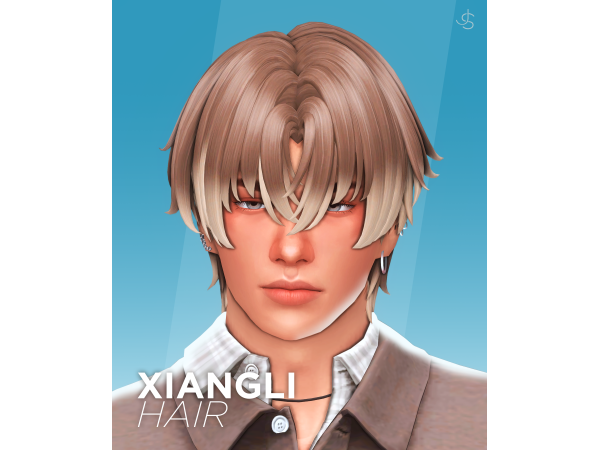 Maxis Match Xiangli Hair by johnnysims - The Sims 4 Custom Content