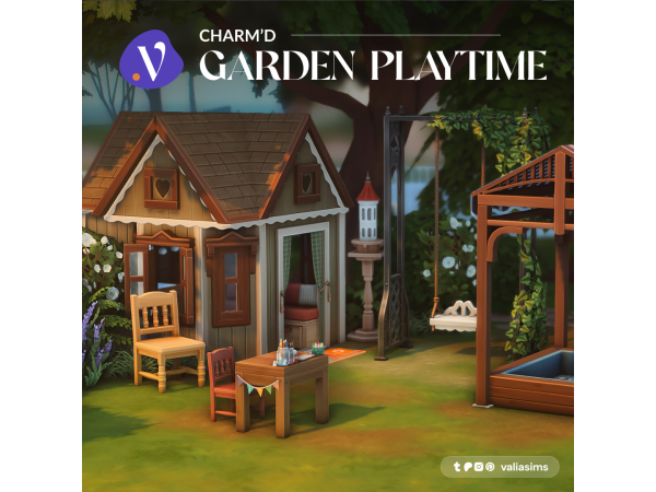 Maxis Match Charm'd Garden Playtime by valiasims - The Sims 4 Custom Content
