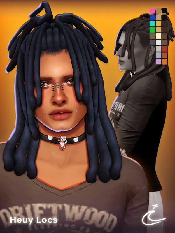 Maxis Match HEUY LOCS by simsfinds - The Sims 4 Custom Content