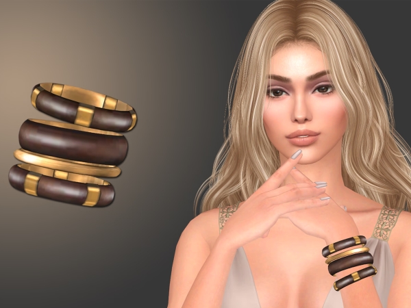 Alpha Chunky Boho Bracelets 2 - The Sims 4 Custom Content