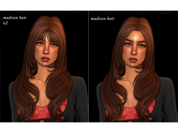 Maxis Match madison hair by sooicidoll - The Sims 4 Custom Content