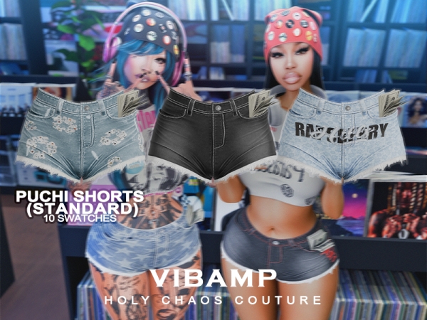 Alpha Puchi Shorts (Standard Version) for Sims 4 - The Sims 4 Custom Content