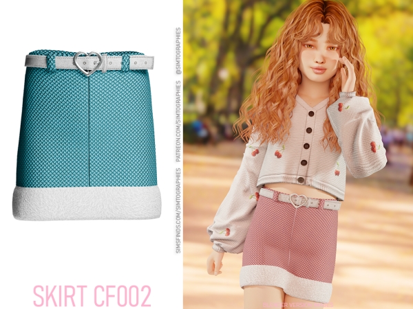 Alpha Skirt CF002 - The Sims 4 Custom Content