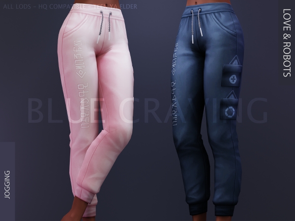 Maxis Match Blue Craving Jogging - The Sims 4 Custom Content