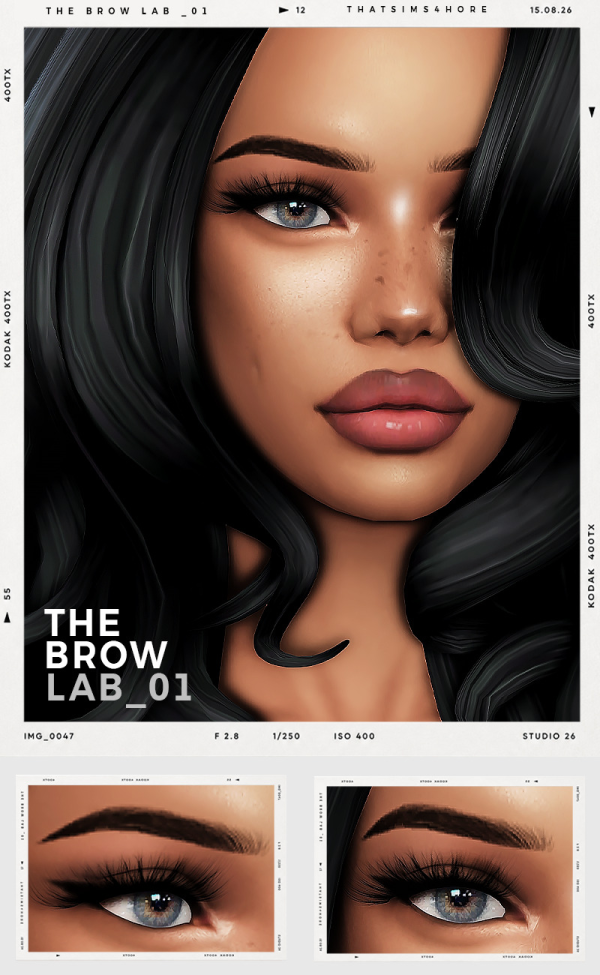 Alpha THE BROW LAB_01 by simsfinds - The Sims 4 Custom Content