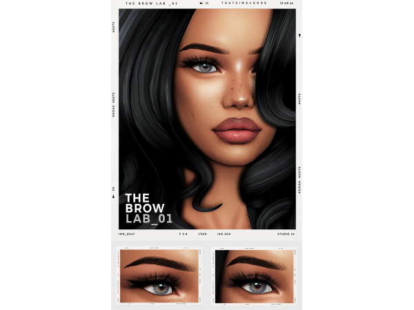 Alpha THE BROW LAB_01 by thatsims4hore - The Sims 4 Custom Content