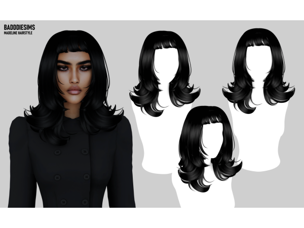 BADDDIESIMS MADELINE HAIRSTYLE