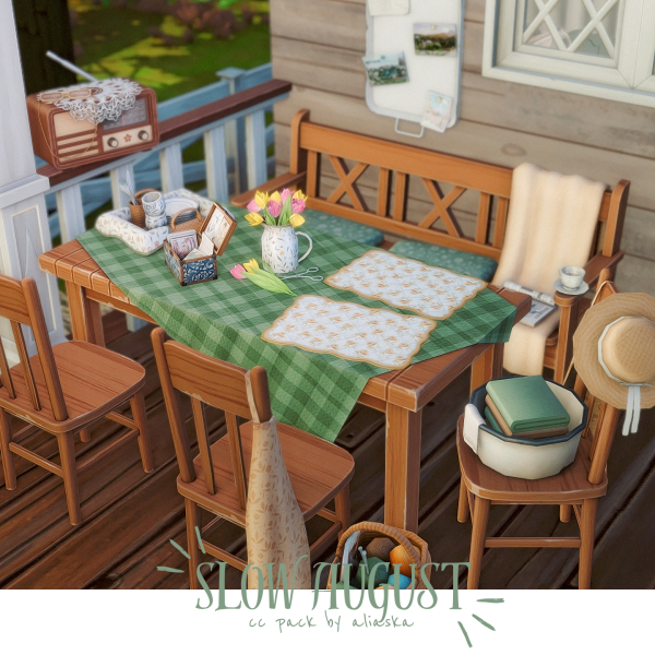 Maxis Match Slow August by simsfinds - The Sims 4 Custom Content