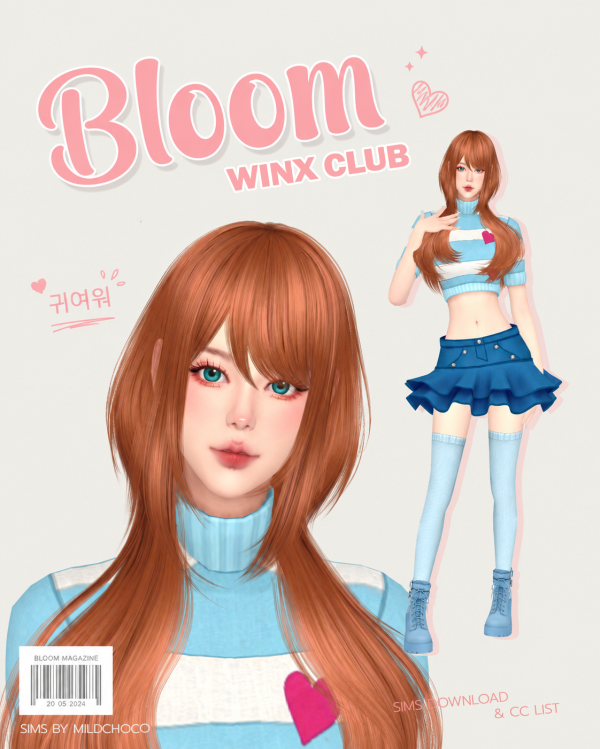 Alpha Bloom Sim from Winx Club by simsfinds - The Sims 4 Custom Content