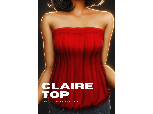 Mix Claire Top - The Sims 4 Custom Content