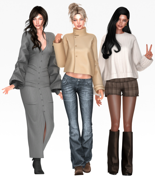 Alpha Fading Warmth Set by simsfinds - The Sims 4 Custom Content
