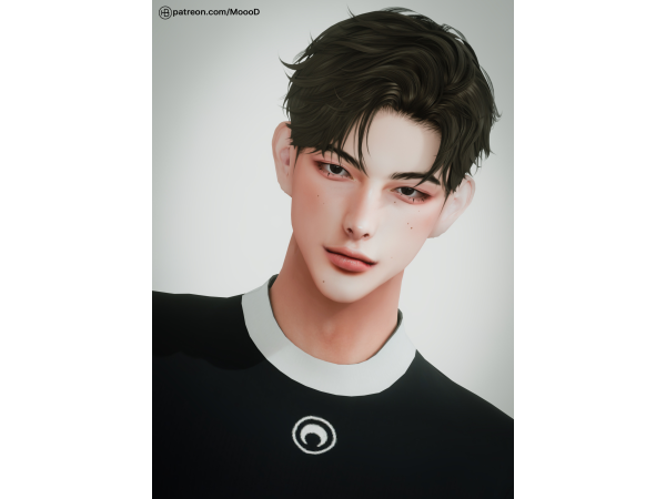 Alpha [SIMS4TS4] MoooD Hair N153 - The Sims 4 Custom Content