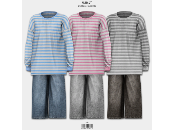 Alpha YUJUN Set by mirosims2020 - The Sims 4 Custom Content