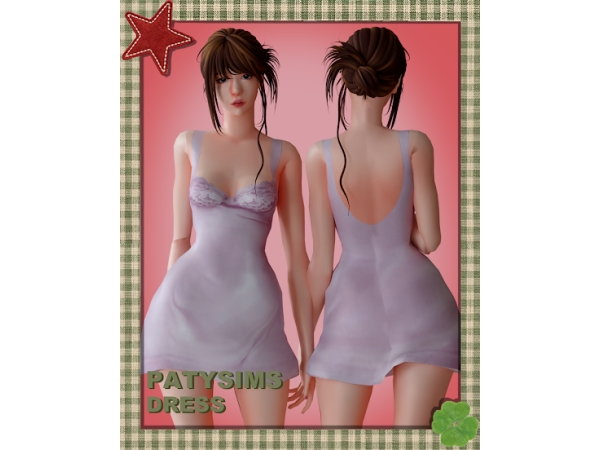 Mix Lace dress - The Sims 4 Custom Content