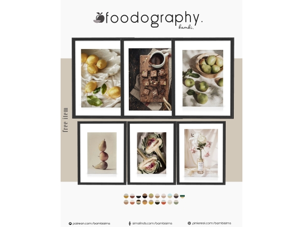 Alpha foodography - The Sims 4 Custom Content