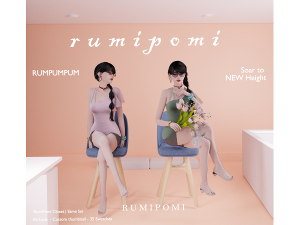 Alpha Rumpumpum_Esme Outfit Set - The Sims 4 Custom Content
