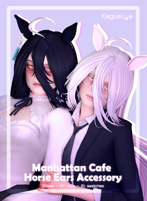 Maxis Match Manhattan Cafe Horse Ears Accessory by simsfinds - The Sims 4 Custom Content