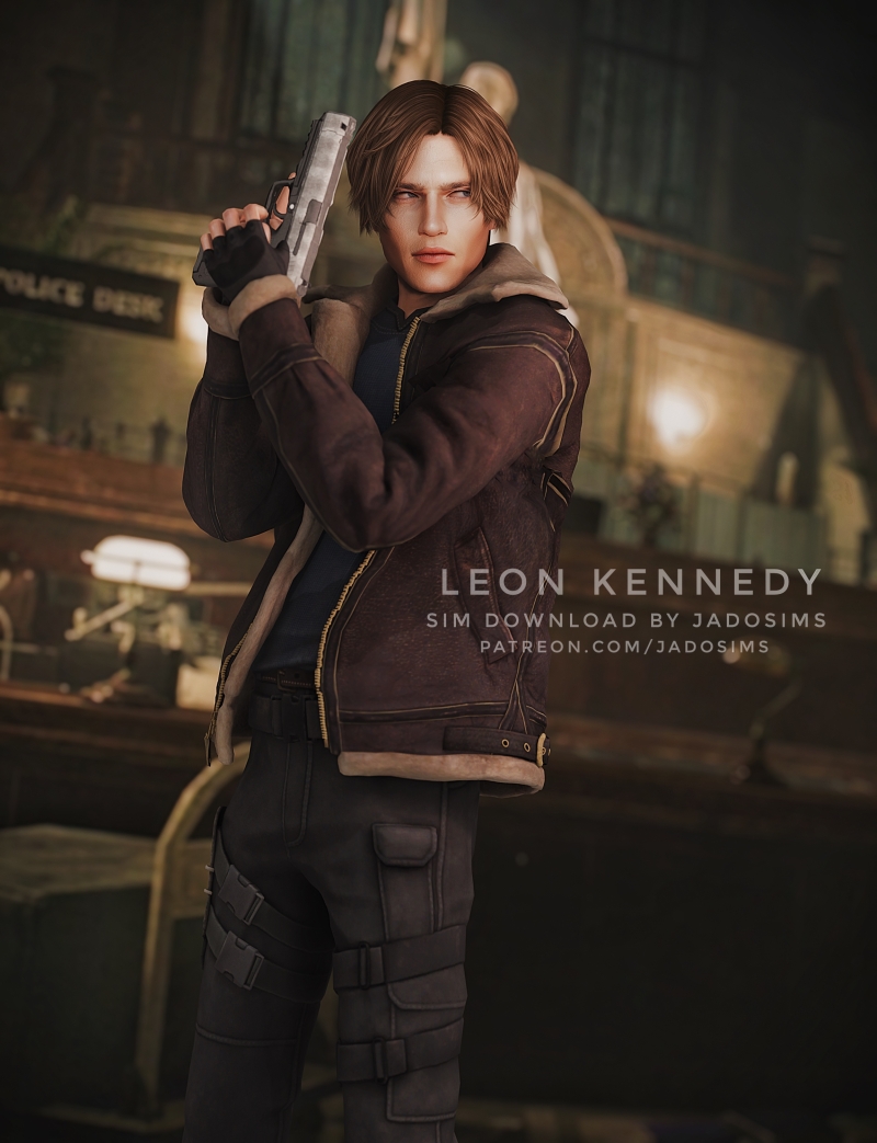 Alpha Leon Kennedy (Sim Download) by shopwithflynnn - The Sims 4 Custom Content