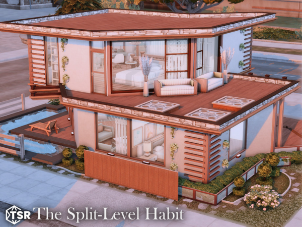 Maxis Match The Split Level Habit l noCC - The Sims 4 Custom Content