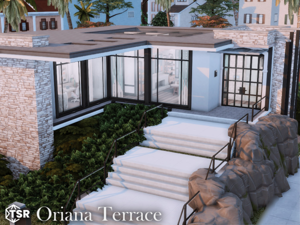 Maxis Match Oriana Terrace l noCC by simzmora - The Sims 4 Custom Content