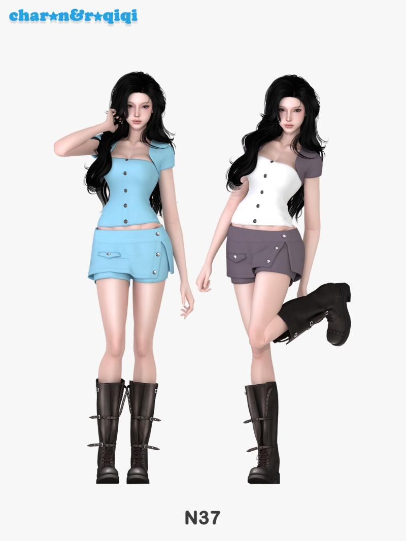 Mix [charonroqiqi]N37 by roqiqi - The Sims 4 Custom Content