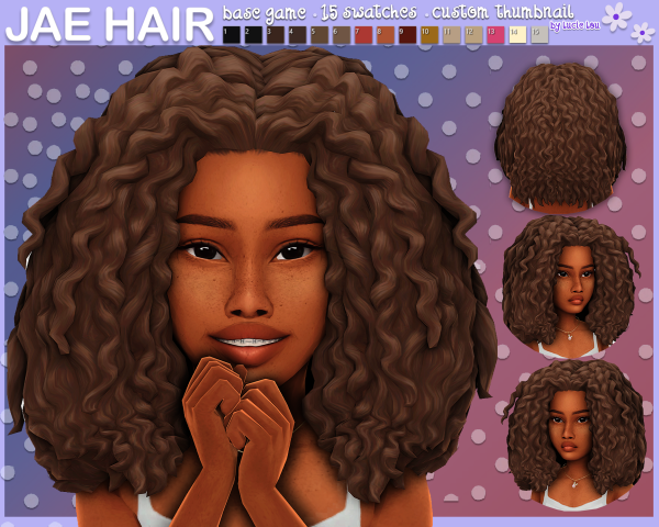Maxis Match Jae Hair by simsfinds - The Sims 4 Custom Content